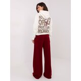 RELEVANCE Sweatpants-RV-DR-A611.52-burgundy | Shoptok.si