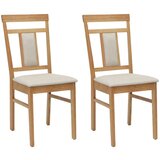  Stolac za blagovanje 2 pcs Prirodna i svijetla | shoptok.hr