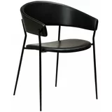 DAN-FORM Denmark Mat crna fotelja od imitacije kože Crib -
