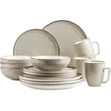 Pintar 16-delni kombinirani servis, olivno siv - 1 set