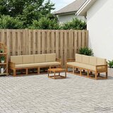  Set vanjskih sofa 9 pcs Prirodna i bež Poliester | Shoptok.si