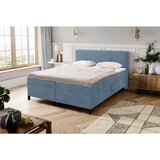 MID.YOU POSTELJA Z VZMETNICO 180 cm x 200 cm , les, tekstil modra | Shoptok.si