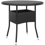  5-dijelni vrtni bistro set od poliratana crni | shoptok.hr
