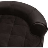  Sofa za pse smeđa 48 x 48 x 32 cm od pliša i umjetne kože | shoptok.hr