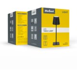 Rebel LED stolna lampa na dodir, crna | shoptok.hr