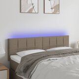  LED uzglavlje smeđesivo 144x5x78/88 cm od tkanine | shoptok.hr