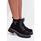 Boto Women's Boots with Glitter Heart Black Nariri | shoptok.hr