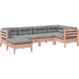  6-dijelni set vrtnih sofa od duglazije i jelovine s jastucima | shoptok.hr