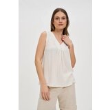 Marisse Ecru V-Neck Top Cene