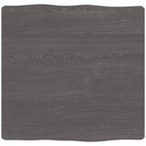 vidaXL Mizna plošča temno siva 40x40x6 cm obdelana trdna hrastovina Cene