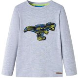  Dječja majica dugih rukava siva prošarana 104 | shoptok.hr