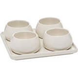 SG SET ZDJELICA ZA POSLUŽIVANJE NORA 5/1 21X6,8CM KAMENINA BIJELI | shoptok.hr