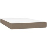  Krevet s oprugama i madracem smeđesivi 120 x 200 cm od tkanine | shoptok.hr