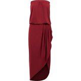 UC Ladies Women's dress made of viscose Bandeau in burgundy color Cene