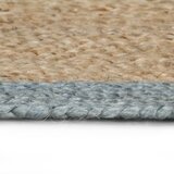  Ručno rađeni tepih od jute s maslinastozelenim rubom 120 cm | shoptok.hr