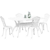  Vrtni set za objed 5 pcs Bijelo Aluminij | shoptok.hr