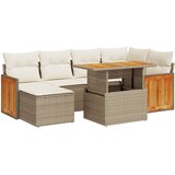  8-dijelni set vrtnih sofa od poliratana s jastucima bež bagrem | shoptok.hr