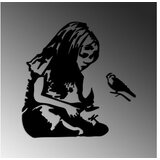 Opviq zidna dekoracija Banksy Metal 07, 54x72 cm, 1.5 mm, Crna | Eponuda.com