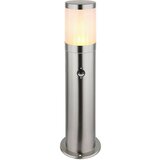 Globo Xeloo Vanjska svjetiljka za osvjetljavanje puta (60 W, Visina: 50 cm, Plemeniti čelik, IP44, Srebrna) | shoptok.hr
