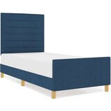 Plavi okvir kreveta od tkanine 80x200 cm | shoptok.hr