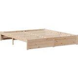  Krevet s regalom za knjige bez madraca 180x200 cm od borovine | shoptok.hr