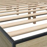  Okvir za krevet boja hrasta 150x200cm konstruirano drvo i metal | shoptok.hr