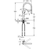 Grohe enoročna kuhinjska armatura essence - hard graphite (30294A00) | Shoptok.si