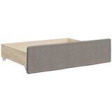  Dnevni krevet na razvlačenje smeđesivi 100 x 200 cm od tkanine | shoptok.hr