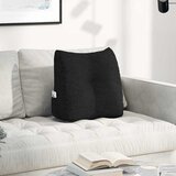  Jastuk za leđa Crna 45 x 24 x 50 cm tkanina | shoptok.hr
