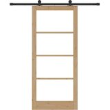  Klizna vrata ORKDAL 93 x 211 cm Masivna borovina i staklo | shoptok.hr