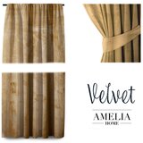 Restilo Žuta baršunasta zavjesa AmeliaHome Velvety Simple, 245 x 140 cm | shoptok.hr