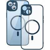 Baseus Frame Transparent Magnetic Case and Tempered Glass komplet za iPhone 14 Plus (moder), (20605143) Cene