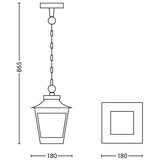 Philips 15406/86/PN - Spoljašnji luster HEDGE 1xE27/60W/230V IP44 | Eponuda.com
