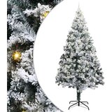 vidaXL Umjetno predelano božično drevo z nizom kroglic Zelena 400 cm | Shoptok.si