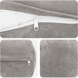  Presvlaka za jastuk 6 pcs HEERLEN Svjetlosiva Ø 15 x 40 cm | shoptok.hr