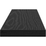 Police za knjige 4 pcs Crna 40 x 10 x 1,5 cm Konstruirano drvo | shoptok.hr