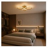 HOME LIGHT solea 163 cct led plafonjera zlatna Cene