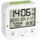 TFA Dostmann 60.2528.02 radijski budilica bijela, zelena Vrijeme alarma 2