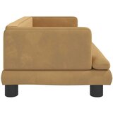  Dječja fotelja smeđa 80 x 45 x 30 cm baršunasta | shoptok.hr