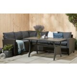 Olimp Sport Lounge garnitura Ulenest 6 osoba sa prostorom za odlaganje crna | ePonuda.com