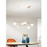  Ondaluce - Visilica na sajli JEWEL 6xE14/10W/230V zlatna/bela | Eponuda.com