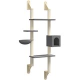  Zidna penjalica za mačke i stup za grebanje tamnosiva 180 cm | shoptok.hr