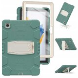 NIKCORP Ovitek za Samsung Galaxy Tab A7 Lite 8.7, oklepen, tridelna konstrukcija, vgrajeno stojalo, silikon in plastika, zelen, (5000139201) | Shoptok.si