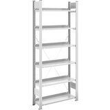 hofe Sestavljiv regal za dokumentacijo, RAL 7035, višina regala 2000 mm, enostransko, osnovni regal, ŠxG 750 x 300 mm | Shoptok.si