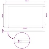  Pravokutni stolni vrh 120 x 70 x 3 2 cm Pravokutni - Prirodna 120 x 70 x 3 2 cm Pravokutno | shoptok.hr