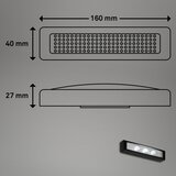 BRILONER 2689-035 - LED dodirna orijentaciona svetiljka LERO LED/0,18W/3xAAA crna | Eponuda.com