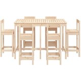vidaXL 7-dijelni vrtni barski set od masivne borovine | shoptok.hr