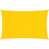 vidaXL Senčno jadro 160 g/m² pravokotno rumeno 6x8 m HDPE cene