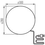 Kanlux 45935 - Spoljašnja lampa STONO 1xE27/20W/230V prečnik 30 cm IP65 bež | Eponuda.com