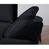 Stylife KOTNA SEDEŽNA GARNITURA, šenilja temno modra | Shoptok.si